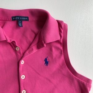 Ralph Lauren Pink Sleeveless Shirt